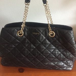 Kate Spade quilted black shimmer purse